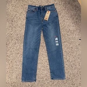 Levi Wedgie Straight jeans.